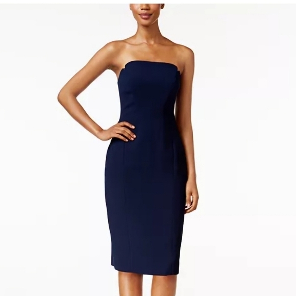 Jill Stuart Dresses & Skirts - Jill Stuart Strapless Navy Bodycon Strapless Dress - 12